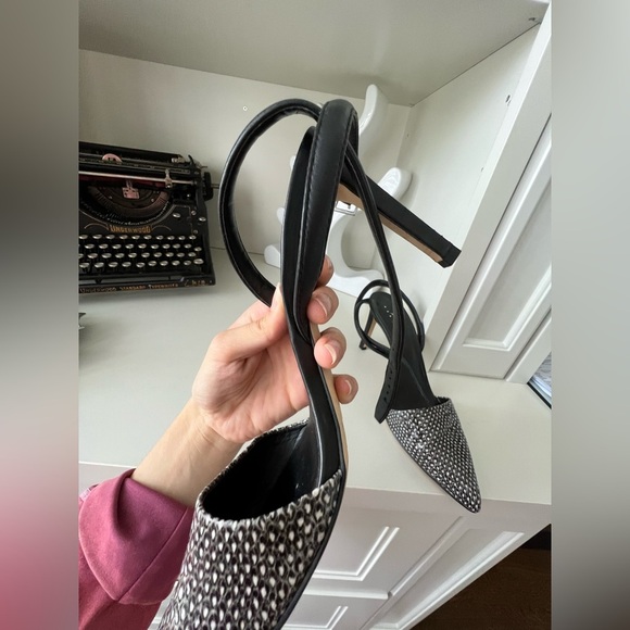 LORD & TAYLOR 424 FIFTH Pointed Toe strappy Heels Leather Women’s size 10 - Picture 9 of 16